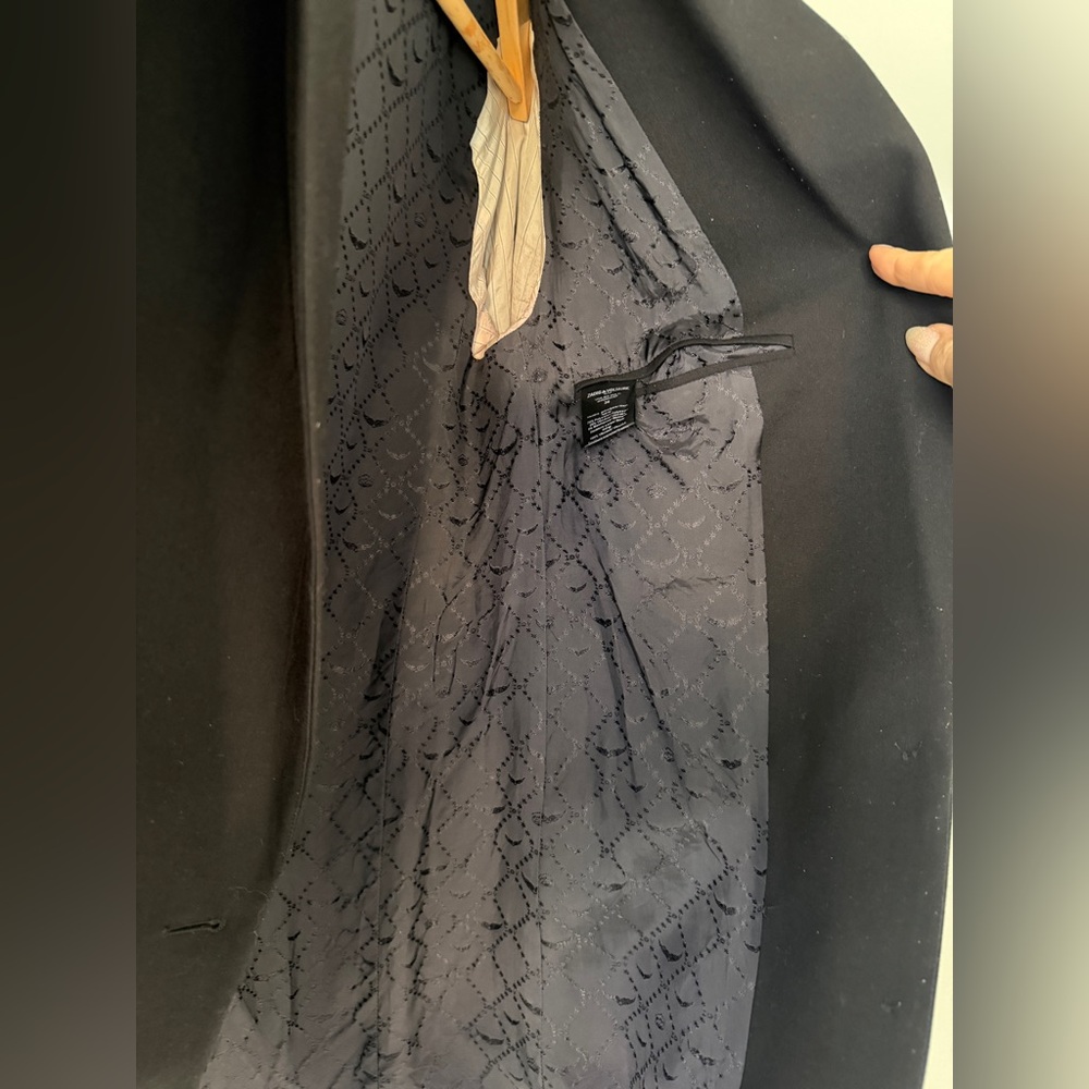 Zadig & Voltaire Black Blazer with Silver Embroidery - Picture 5 of 8